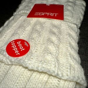 NWT. Esprit knit leg warmers, Boot topper. New.